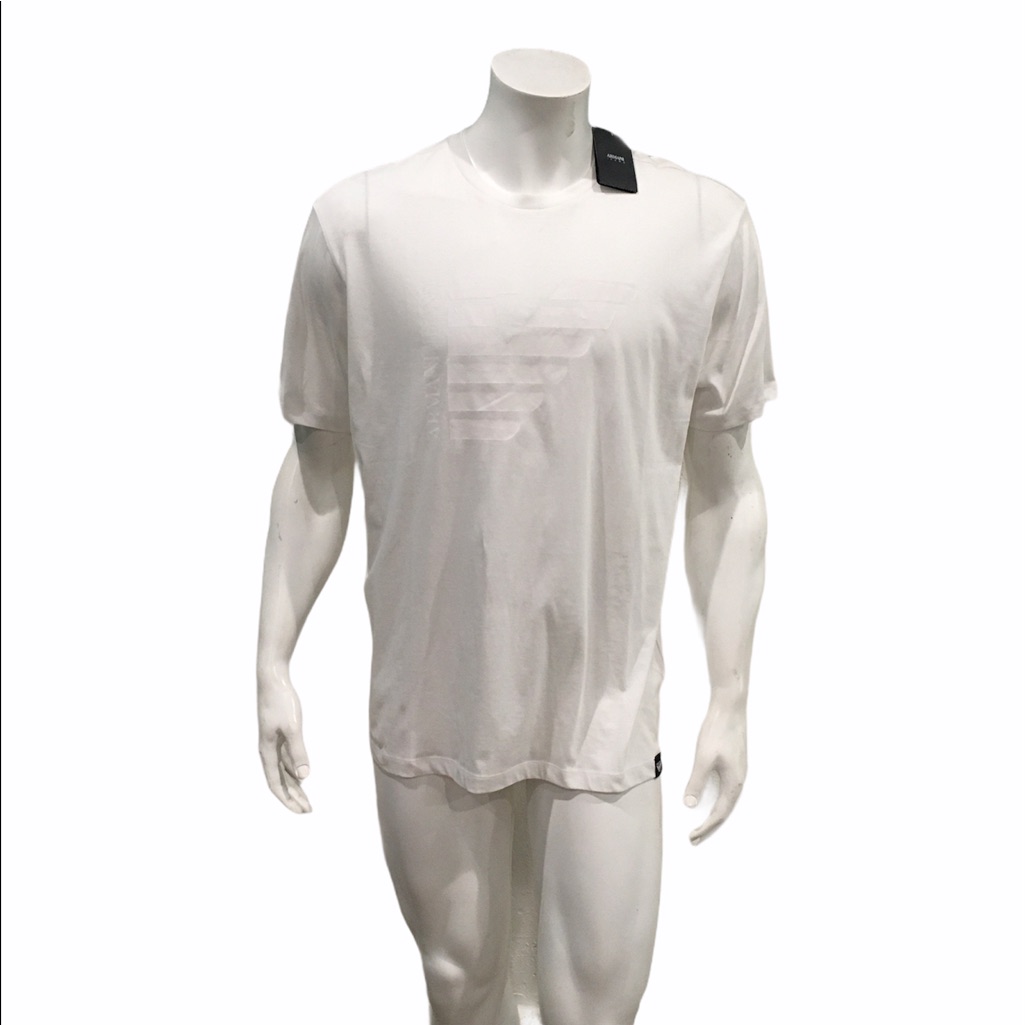 Armani Jeans Mens White Graphic T Shirt
